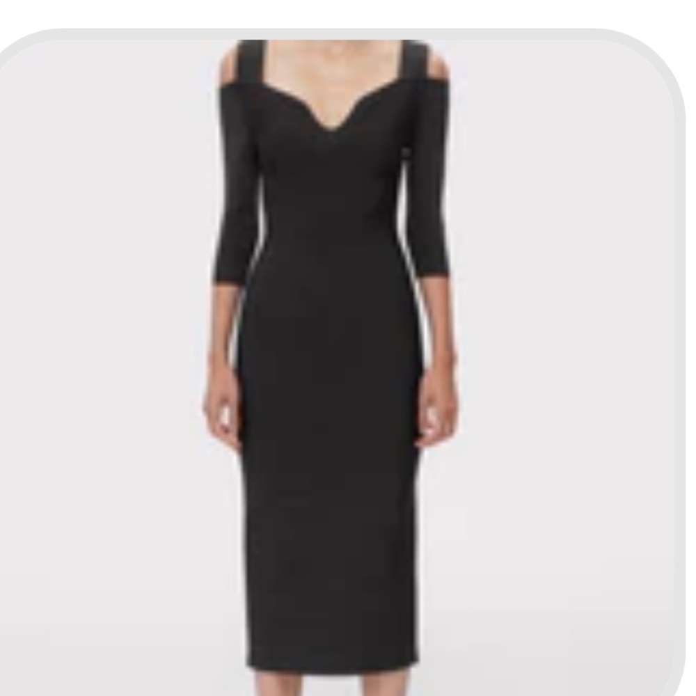 Herve Leger Black Midi Dress